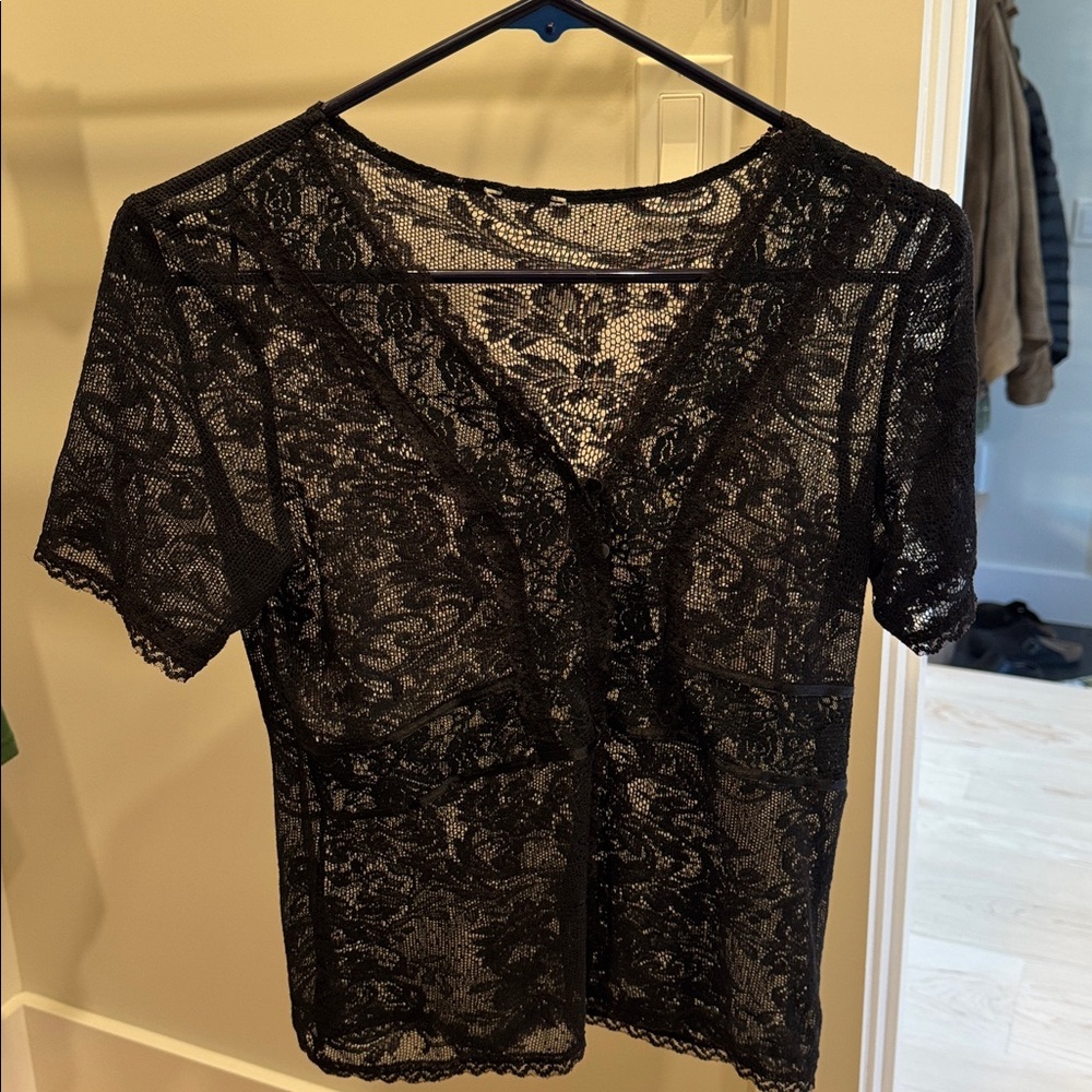 Black Lace Top size small